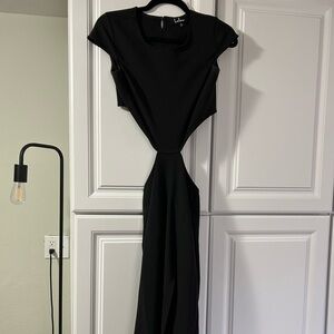 Lulu's Black Asymmetrical Dress